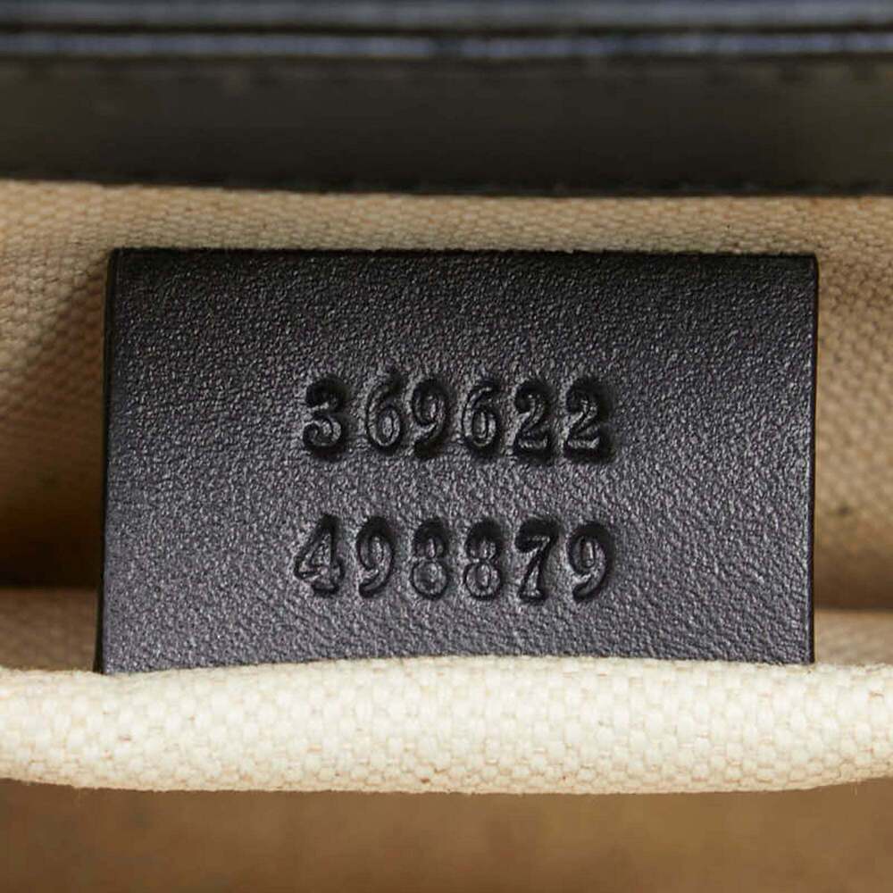 GUCCI Black Leather Horsebit Shoulder Bag - Picture 14 of 15